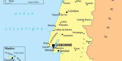 Map of Portugal and Madeira