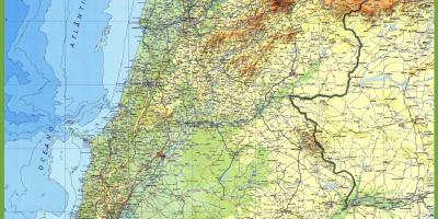 Detailed map of Portugal