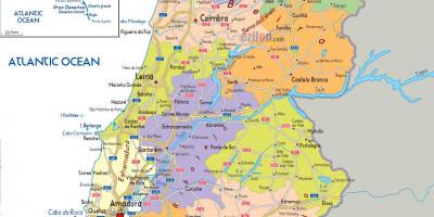 Map of Portugal regions