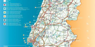Tourist map of Portugal