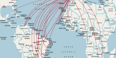 Tap Portugal destinations map
